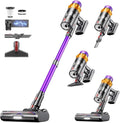 Cordless Vacuum Cleaner 55KPa 650W Max 70 Mins Vacuum Cleaner for Home Wall mount Charging Dock Self-standing Vacuum Cleaner with Scented Tablet Anti-tangle Stick Vacuum for Pet Hair/Carpets/Floors