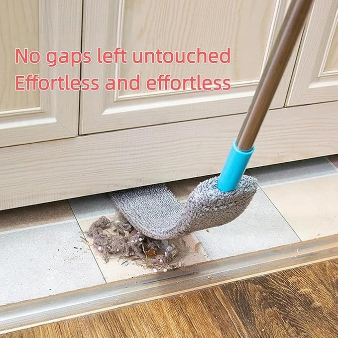 The Ultimate Gap Duster Mop: Saker Plus Retractable Cleaner with Long Handle for Under Appliances 2 Cloths Included.