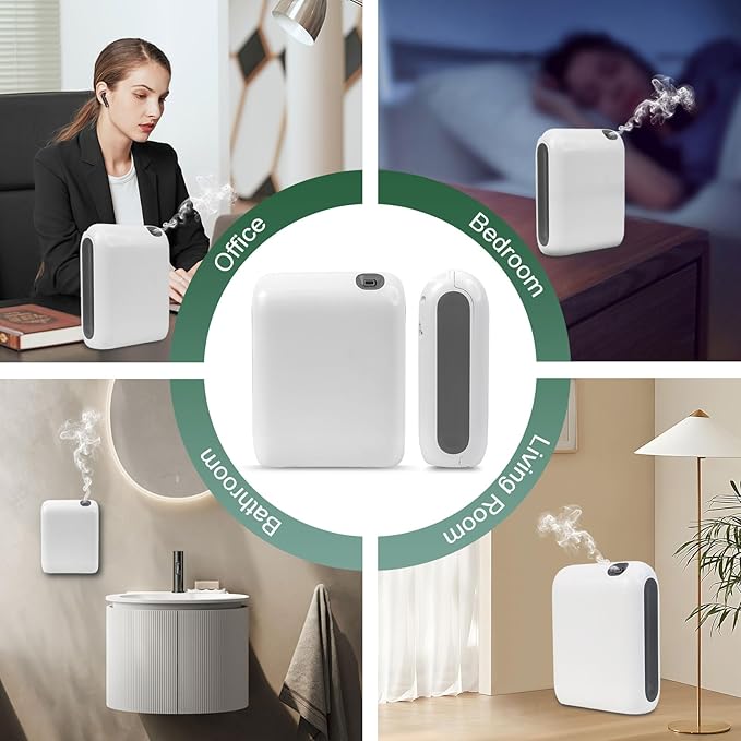 Scent Air Machine for Home 1500 Sq. Ft Coverage Waterless Essential Oil Diffuser with Smart Cold Air Technology Bluetooth Fragrance Diffuser for Large Room Hotel Spa Office