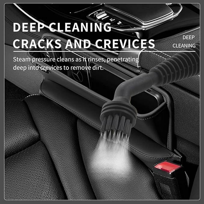 Handheld Pressurized Steam Cleaner for Home Use with Safe Lock &amp 9 Accessories Portable Steamer for Cleaning Bathroom Kitchen Tile Grout Window Yellow