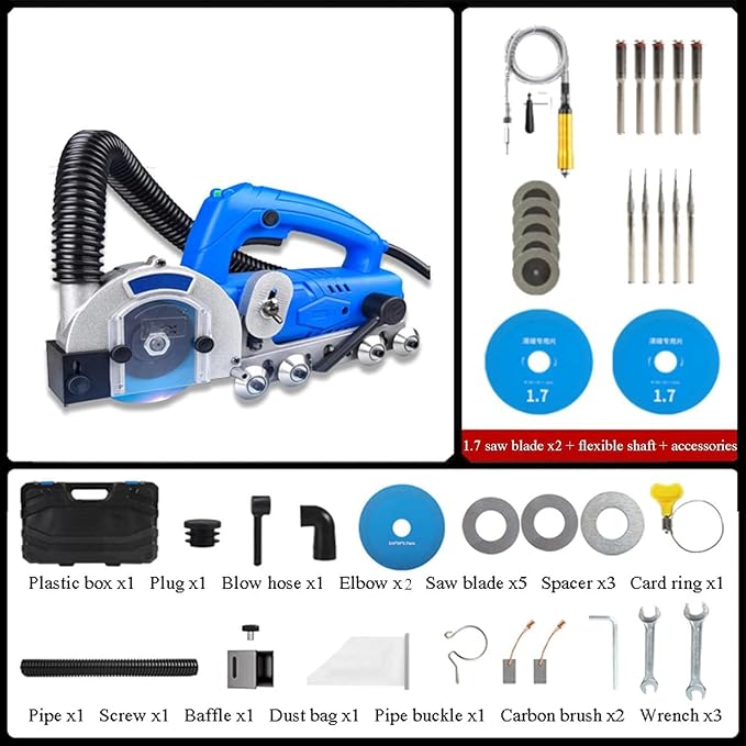 1200W Electric Grout Removal Tool with Automatic Water Blower Efficient Tile Grout Remover for DIY Ideal for Shower and Bathroom Renovation