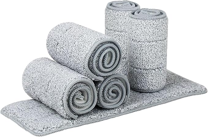 Microfiber Mop Pads 32-inch Replacement 6 Pack Reusable Wet &amp Dry Refill as Well as 36-inch Wet-use mops.