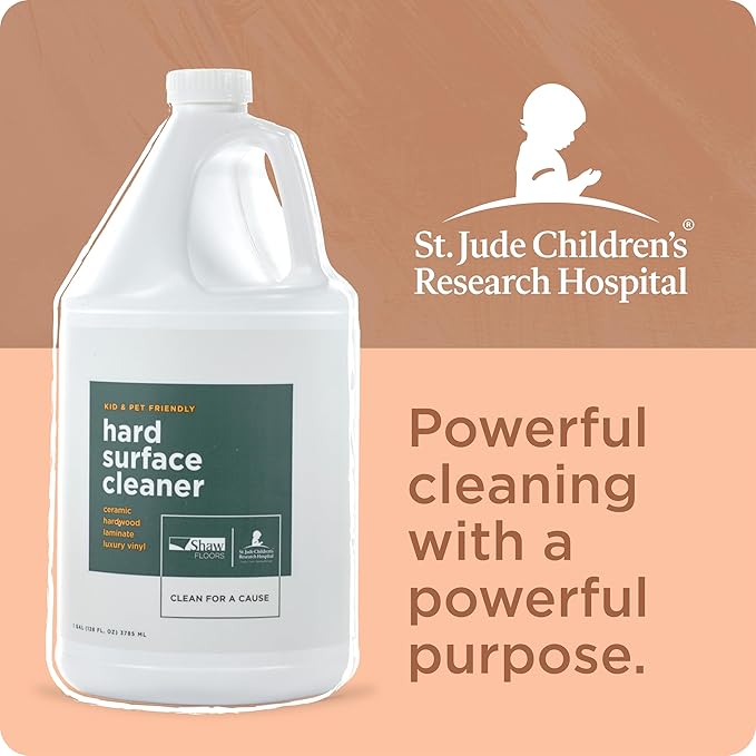 Shaw Floors Hard Surface Cleaner- 128 Fl Oz - Refill for Spray Mops and Spray Bottles - Ideal for Hardwood Vinyl Ceramic Glass Countertops and MORE | Makes 4 (32oz) bottles