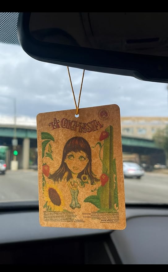 Vspec trademark LA CHICA FRESITA Car Air Freshener Strawberry Fresa Aromatizante LOT OF 25PC