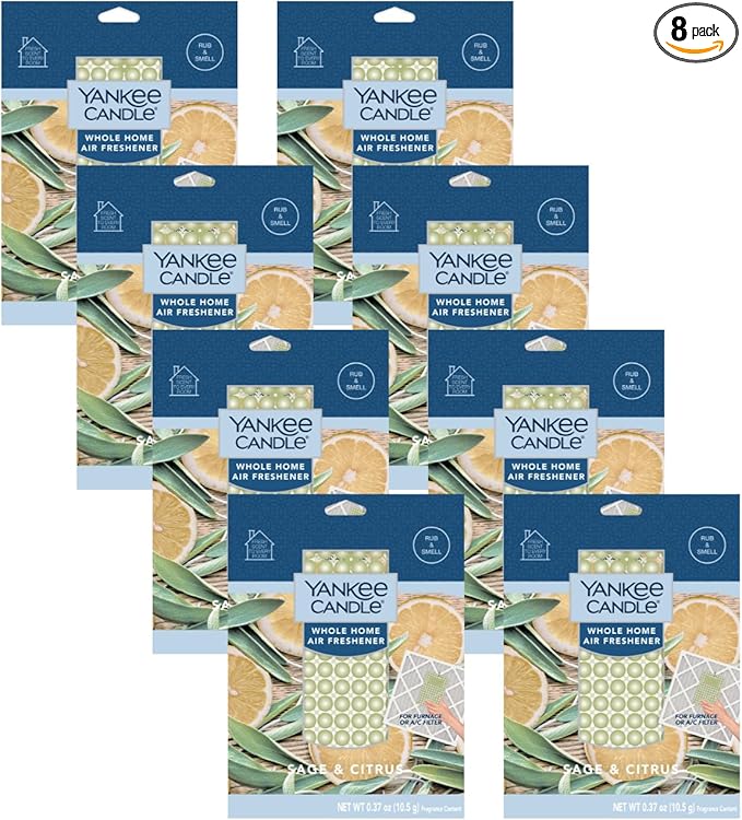 Yankee Candle Sage Citrus Whole Home Air Freshener (Pack of 8)
