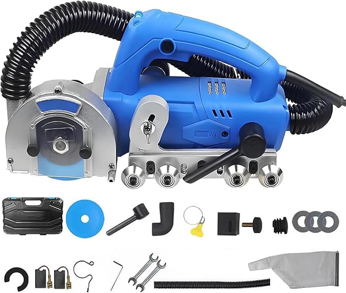 Tile Cutter Electric WetDIY Regrouting Tool Electric Tile Grout Remover Machine 1200W 9000RPMfor Cleaning and Removing Old Cement Between Ceramic Tiles A
