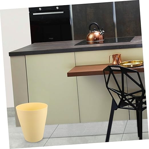 Cabilock Modern Plastic Trash Can Capacity Garbage Bin for Bathroom Bedroom Kitchen Sturdy Easy to Clean Wastebasket Stylish Design Space Saving Home