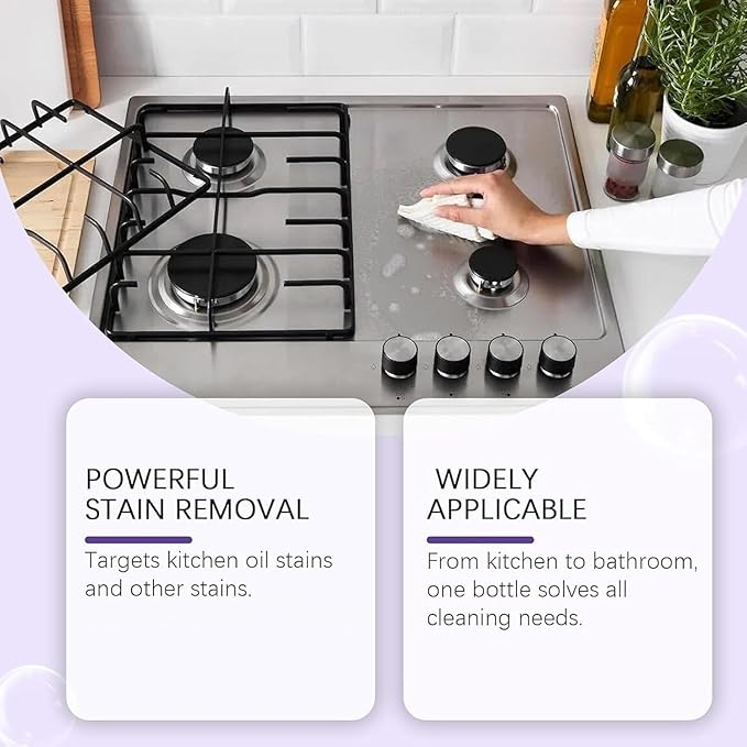 Cleaning Milk House CleanerHeavy Oil CleanerStain- Effective Multi-purposeCleanerEffective Cleaning Milk for Multi-Scene Kitchen UseFor Kitchen Household (2pcs)
