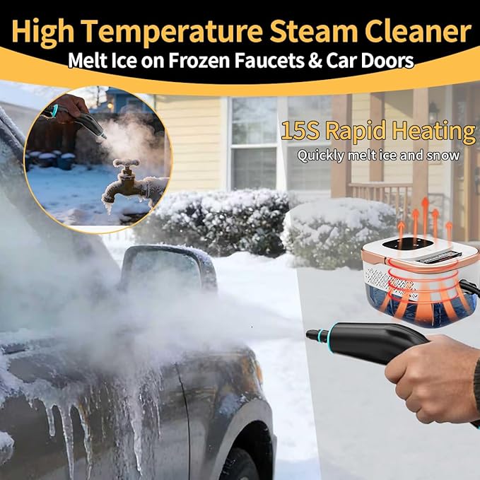 Steam Cleaner 6 Steam Levels 42oz Tank &amp 11 Pieces Accessories 1500W High-Temperature Steam Cleaner for Home Steamer for cleaning Car Tile Floor