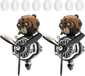 2Pcs Car Air Fresheners Cute Bear Pilot Automotive Air Outlet Creative Car Perfume Diffuser Automotive Accessories Air Vent Decoration with 8 Fragrant Tablets (Black 5+Black 5)