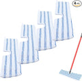 4 Pack Microfiber Mop Pads for O Cedar Mop Replace Head Flip Mop Refills Compatible with O-Cedar Hardwood Floor 'N More Reusable &amp Washable Mop Covers for Dry/Wet Use