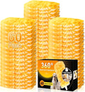 60 Count Heavy Duty Duster Refills for Swiffer Multisurface 360° Larger Size Dusters with 4X Microfibers Disposable Dusters for Pet Cleaning Home Blinds Fans Corners (60 pcs-Orange)