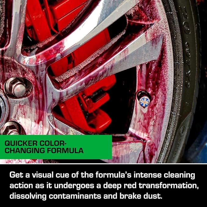 Ethos Wheel Cleaner - Car Wheel Cleaner Spray - Rim Cleaner Spray Brake Dust Iron Remover - Color Change Technology - Professional Strength Formula (Gallon)