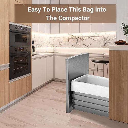 18 Gallon 2 Mil Lemon Scent Heavy Duty Compactor Trash Bags 60 Count Reinforced Drawstring Garbage Liners Fit 18 Gallon Compatible with Kitchenaid Whirpool GE 15 Inch Compactors GRAND SAVE!