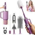 5-in-1 Long Handle Electric Bottle Brush Cleaner and Straw Cleaning Brush with Removable Brush Head Multi-Function Rechargeablefor Stanley Cups Baby Bottles Pacifiers Coffee Cups Sports Bottles
