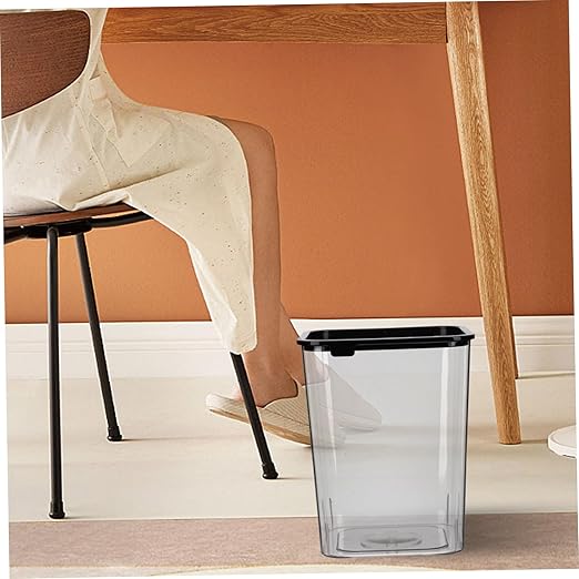 Decorative Trash Bin Lightweight Waste Paper Basket for Bedroom and Office Wastebasket for Indoor Use Modern and Stylish Design