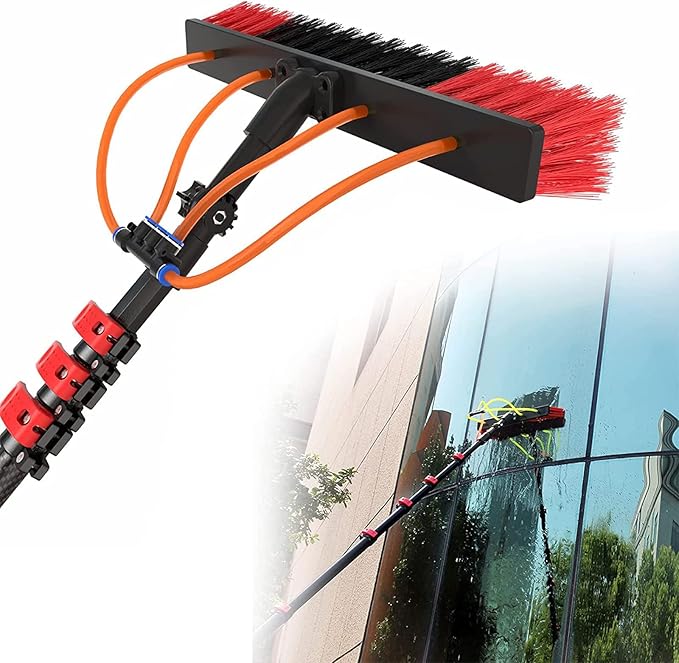 Generic Window Cleaning Pole 3-11M/Water Fed Telesbrush/Extendable Cleaner Conservatory Roof Suitable for Photovoltaic Panel Cleaning Suitable for Trucks Windows Window Glass Wall//9.8Ft/30Cm Brus