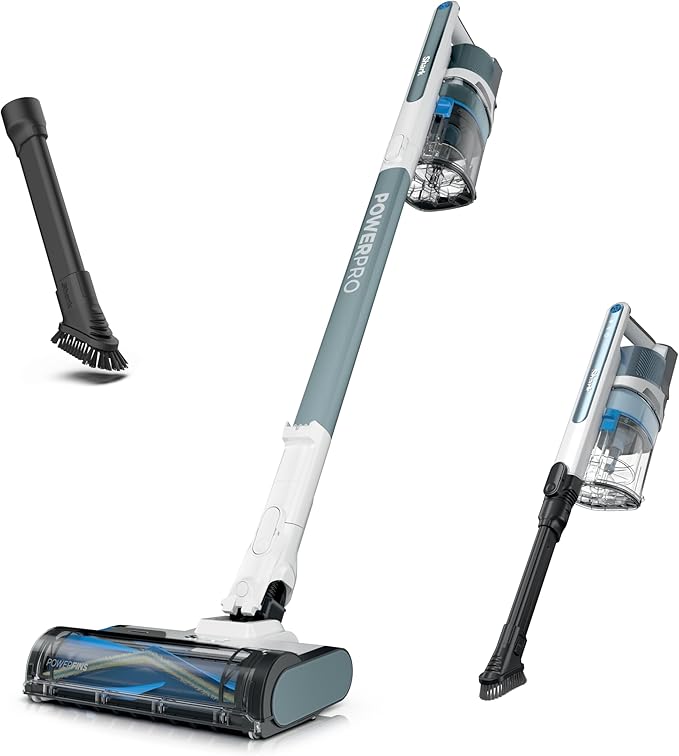 Shark PowerPro Plus Cordless Stick Vacuum Lightweight Rechargeable FloorDetect Technology HEPA Filter Up to 50-Minute Runtime Powerful Pet Hair Pickup Carpets &amp Hard Floors Pure Water IZ3
