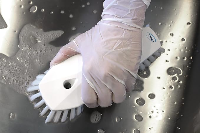 Vikan 38905 BrushScrubStiff8PP/PBTWhite