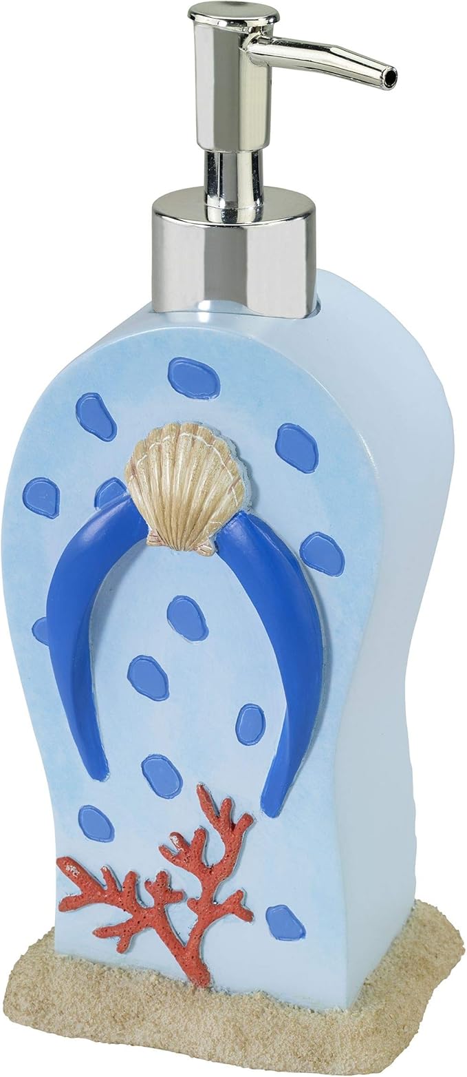 Avanti Linens - Soap Dispenser/Lotion Pump Beach Day Inspired Home Decor (Beach Mode Collection)