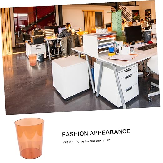 Creative Transparent Flower Bucket Multifunctional Trash Can Home Wastebasket Decorative Holder for Office Bedroom with Elegant Simple Design