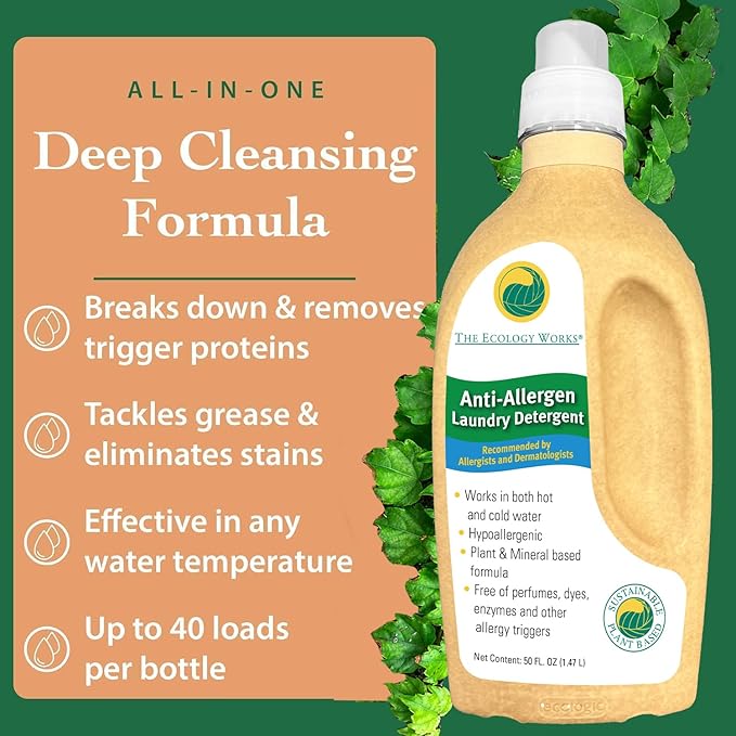 Complete Home Allergen Kit| Dust Mite Killer Allergen Spray and Anti Allergen Laundry Detergent Trio
