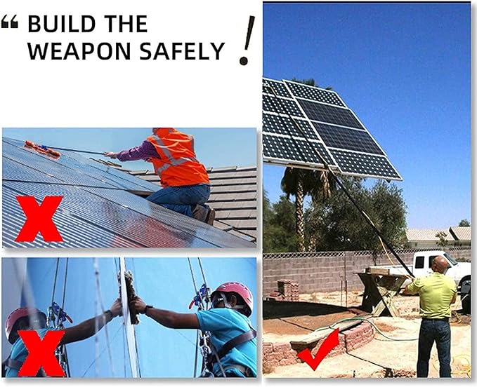 Window Cleaning Equipment Window Cleaning BrushWater Fed Telesbrush Cleaning Photovoltaic and Solar Panels Washing Set Equipment Extension Pole Cleaning for Trucks Windows Window Cleaning B