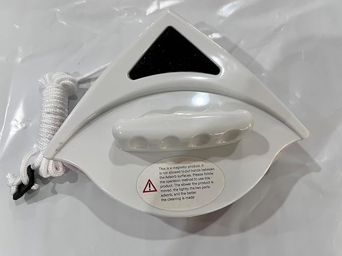 Magnetic Window Cleaner Glass Wiper Double Side Cleaning for 15-24mm Double Glazed Window Glass Surface Magnetic Strong Cleaning Brush Tool