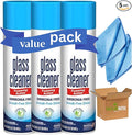 Pack (3 bottles) Glass Cleaner Foam Action Cleaner 23 oz each with 2 Microfiber Cleaning Cloth