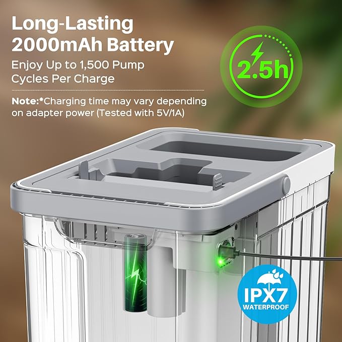 Mop and Bucket Set with AUTO Pump 3-Zone Separate Dirty and Clean Water Flat Mop and Bucket System with Wringer and Wheels 3 Reusable Microfiber Pads One-Touch Water Filling for Home Cleaning