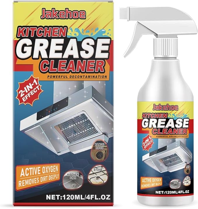 Kitchen Grease Cleaner Heavy Duty Stain Remover For Stoves Foam Cleaner For Home Use Cleans &amp Protects Surfaces(2PCS)