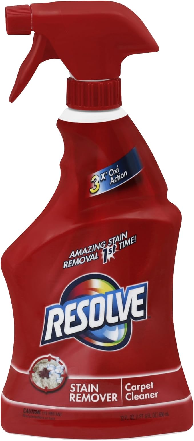 Resolve Carpet Stain Remover Cleaner 22 Ounce (Pack of 12)