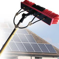 Solar Panel &amp Window Cleaning Kit - Extendable Water Fed Pole with Adjustable Telescopic Brush for Outdoor Glass Cleaning - Efficient Window &amp Solar Panel Maintenance 35cm Brush Head-6M/21FT
