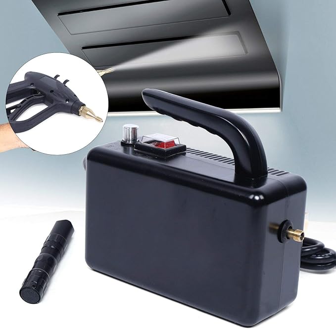TFCFL High Pressure Steam Cleaner 110V 1600W Handheld Pressurized Steam Cleaner Portable Mobile Cleaning Machine for Home Car Furniture (Black)