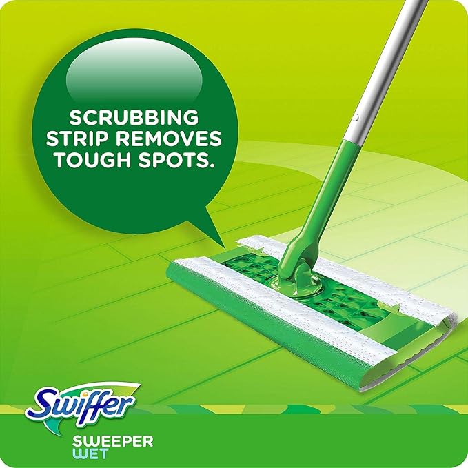 Swiffer Sweeper Wet Cloth Refill White 64 Count