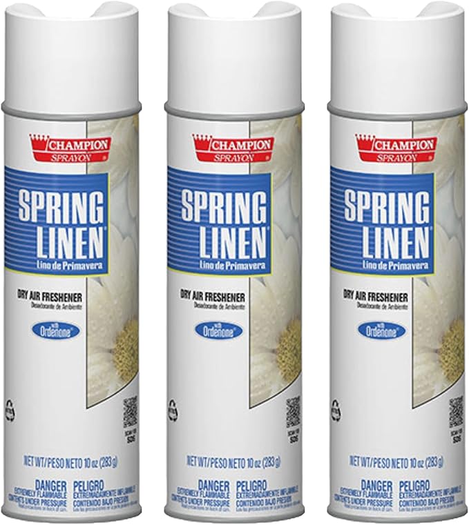 Champion Sprayon dry air freshener Spring Linen 15 oz. 3 count.