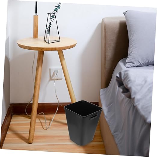 PRETYZOOM Large Square Plastic Trash Can Versatile Wastebasket Bin for Bathroom Kitchen and Office No Lid Design for Easy Access for Home and Dorm Use