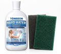 Hard Water Stain Remover Paste with Polishing Pads Calcium &amp Limescale Cleaner for Shower Glass Shower Doors &amp Tiles Includes 800 &amp 1200 Grit Pads 500ml 16.9fl oz