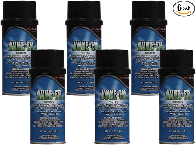 Quest 3220 NUKE 'EM Water-Based Total Release Odor Control (6 Pack)