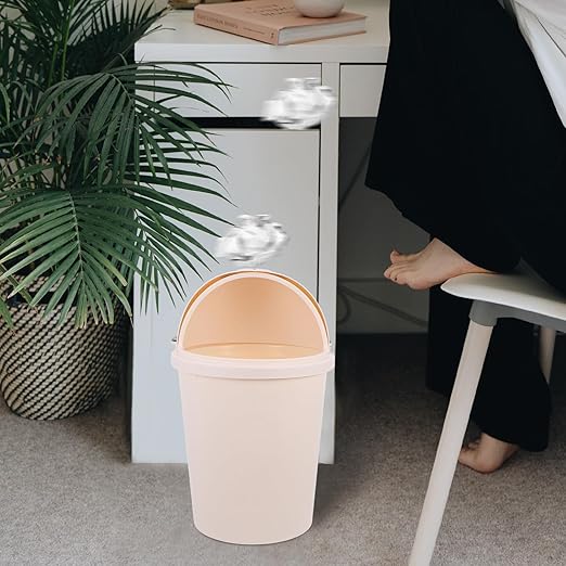 Alipis Capacity Panda Trash Can with Lid Cute Cartoon Wastebasket for Home Office Kitchen Bathroom Outdoor Use Versatile Decorative Recycle Bin