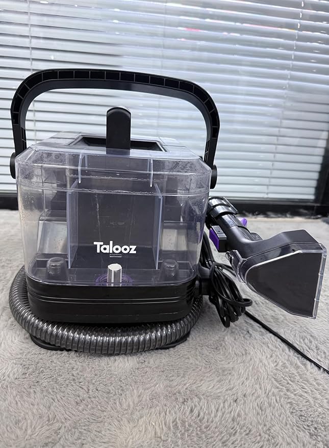 Electric Carpet Cleaner - 400W Powerful SuctionDeep Stain Removal Dual-Tank System (2L Clean/0.8L Dirty) Portable Deep Cleaner for Carpet Interiors-C10