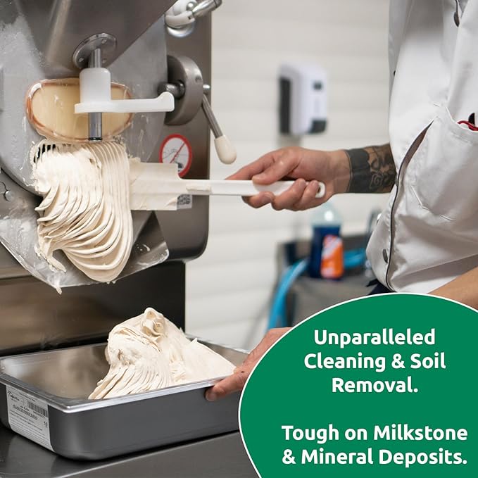 Stera Sheen 4lb Green Label Ice Machine &amp Ice Maker Cleaner + Sanitizer - Milkstone Remover &amp Descaler for Scotsman Soft Serve Equipment Food-Contact Surface - Restaurant-Grade (1 Pack)