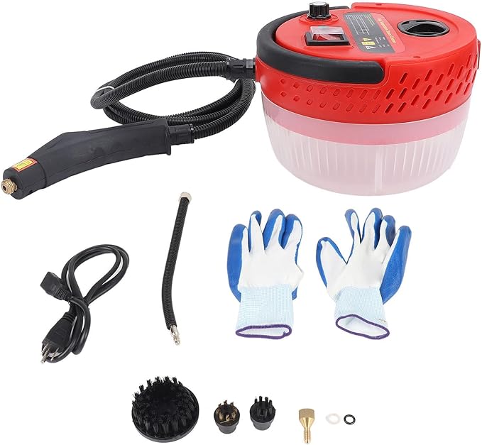 2500W Handheld Steam Cleaner High Pressure 5.5 BAR1400ml Large TankPortable Steamer for HomeKitchenCar FurnitureMattressBathroom CleaningHeat Proof Gloves Included
