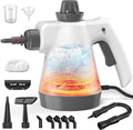 Steam Cleaner Pressurized Handheld Steam Cleaner for Home with 12pcs Accessories &amp Safety Lock Multi-Surface Powerful Natural Steamer for Deep Cleaning Grout Kitchen Bathroom Car Windows Wh
