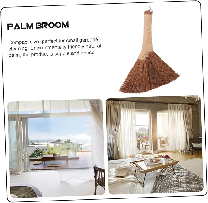 STOBAZA 2pcs Compact Cleaning Broom Tool for Household Use Lightweight Soft Bristle Dust Brush for Corners and Small Spaces for Home Cleaning