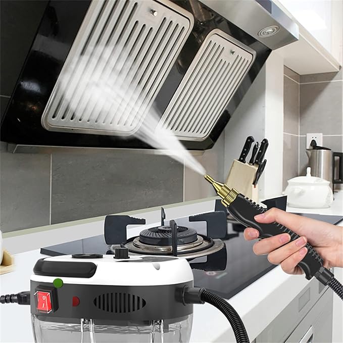 Gdrasuya10 110V Portable High Pressure Steam Cleaner 2500W Handheld 3-5Bar High Temperature Steam Cleaner for Cars Kitchen Restaurants