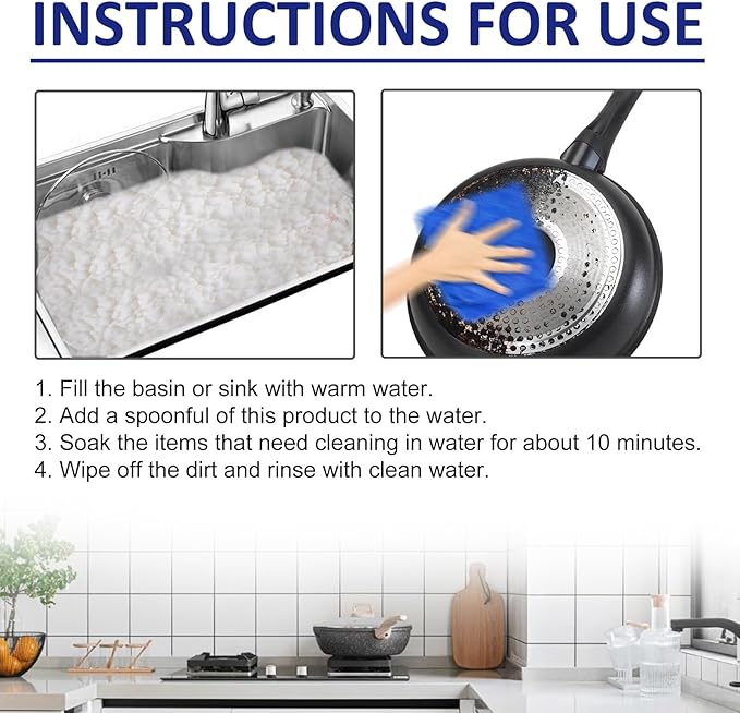 Powerful Kitchen Cleaner - Remove Grease Rust &amp Stains Restore Shine To Your Cookware(3PCS)