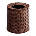 Trash Can Garbage Can Waste Basket Trash Bin Woven Wastebasket for Office Home Bedroom S