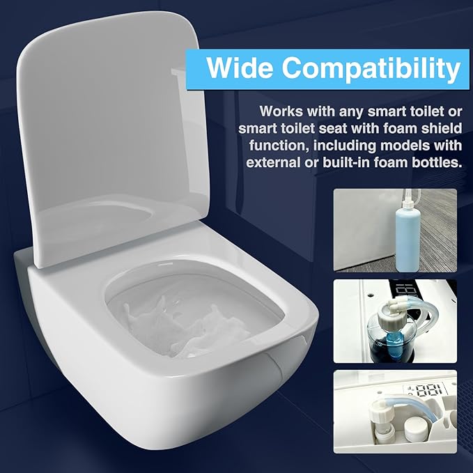 Toilet Foam Shield Tablets Anti-Splash &amp Deodorizing Bathroom Freshener Stain-Resistant Protective Foam Layer for Smart and Regular Toilets 36 Tablets per Box