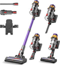 Xlife Cordless Vacuum Cleaner 550W 48KPA Stick Vacuum Cleaners for Home Wireless Vacumm with Self-Standing Anti-Tangle Brush for Hardwood Floor/Carpet/Pet Hair-P12